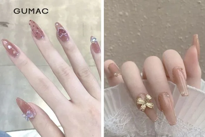 Mẫu nail hồng đất SANG TRỌNG và đẳng cấp cho quý cô tiểu thư
