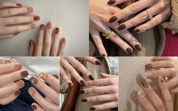 50+ Mẫu Nail Màu Nâu Sang Trọng, Cực Tây Năm 2026