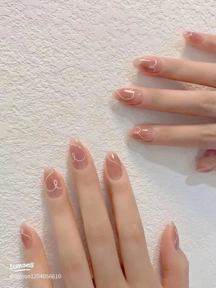 Mẫu nail thạch hồng nude đẹp thanh lịch, dễ làm, nhìn là mê