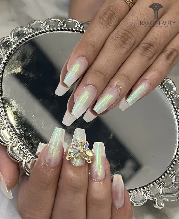 Tổng hợp 99+ mẫu nail màu trắng gạo ấn tượng, sang chảnh nhất