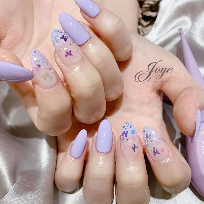 8 Nail tím ý tưởng | tím, màu tím, móng tay