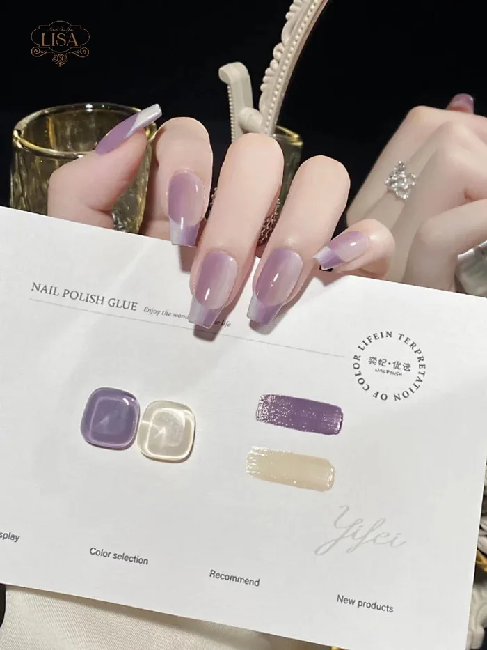 Bật mí 5 mẫu nail tím độc đáo đẹp mê ly