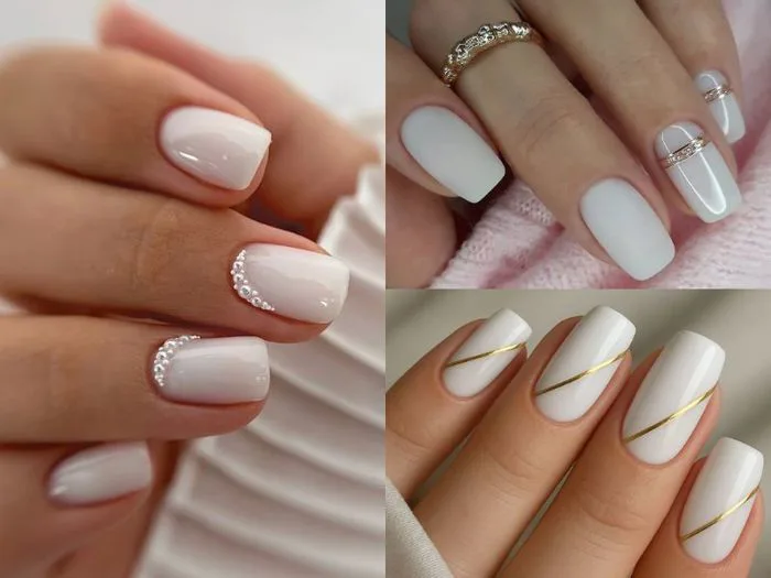 Gợi ý 20+ mẫu nail trắng tinh tế, siêu thanh lịch