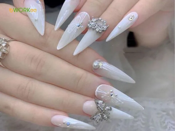 109+ Mẫu Nail Màu Trắng Đẹp, Sang Chảnh, Trendy, Tôn Da Tối Đa