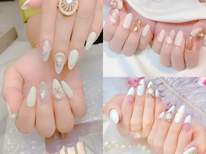 Gợi ý 20+ mẫu nail trắng tinh tế, siêu thanh lịch