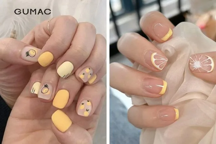 Các mẫu nail vàng RỰC RỠ và nổi bật cho nàng trong mùa hè này