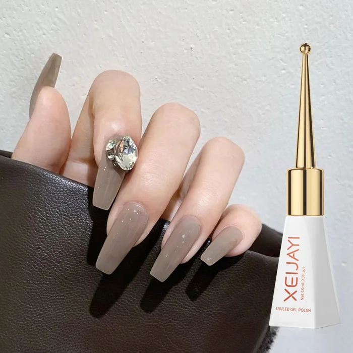 XEIJIAYI Sơn gel màu thạch ghi màu xám khói 🌸 Nam Phương Nail 🌸