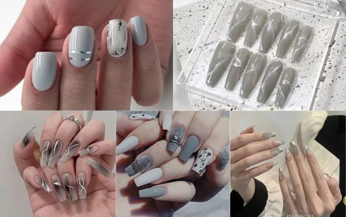 Top 99+ Mẫu Nail Xám Sang Chảnh, Thời Thượng Hot Trend Hiện Nay