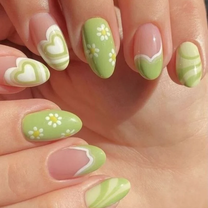 99+ mẫu nail xanh bơ tươi trẻ, trong veo cho nàng xinh đẹp mỗi ngày