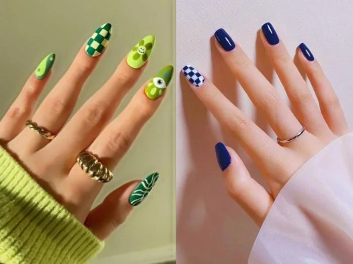 40+ mẫu nail màu xanh độc đáo, đầy sức hút