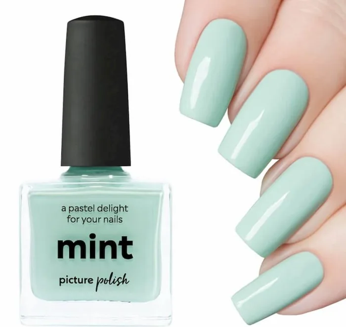 Triển ngay 5+ kiểu nail xanh mint cực cá tính - Làm Điệu