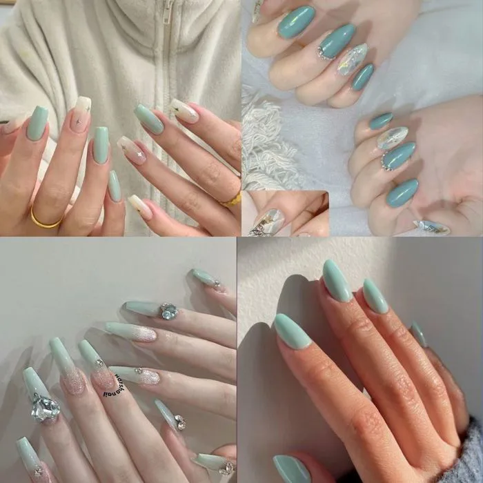 Bỏ Túi Ngay 40+ Mẫu Nail Tay Màu Xanh Lá Tươi Mới, Hiện Đại