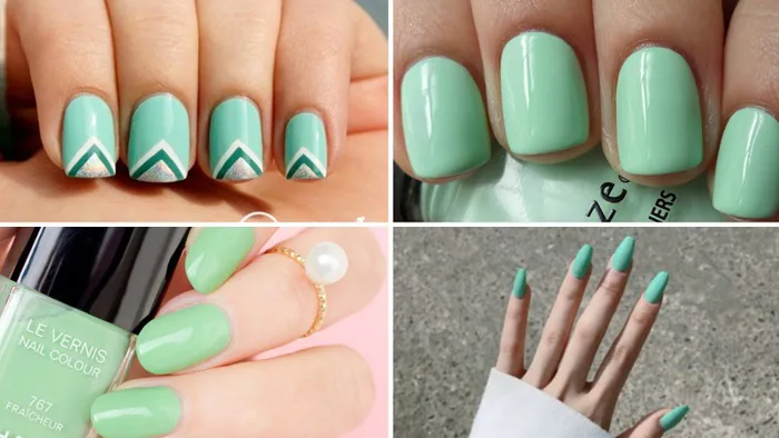 Tham khảo 100 kiểu nail màu xanh sành điệu, cuốn hút