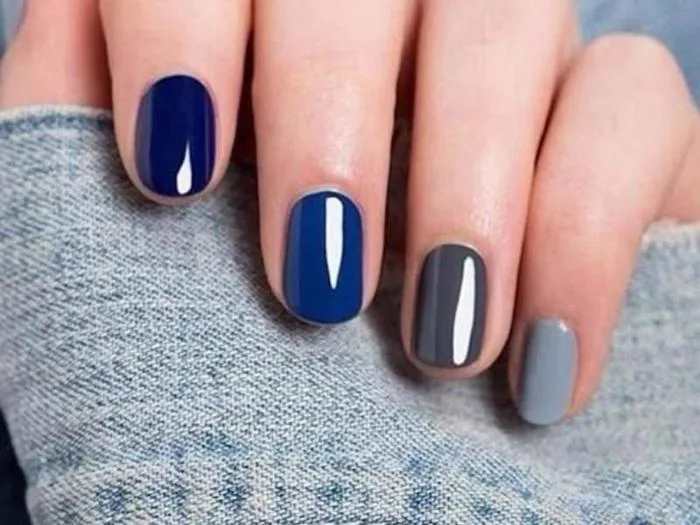 9+ nail xanh navy cá tính, sành điệu phù hợp với làn da sáng