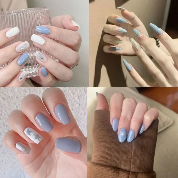 Bỏ Túi 20+ Mẫu Nail Màu Xanh Dương Thanh Lịch, Cá Tính