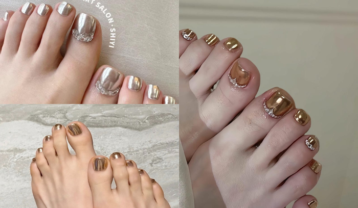 30+ MẪU NAIL ĐÍNH ĐÁ MÓNG CHÂN SANG CHẢNH MỚI NHẤT NĂM 2024