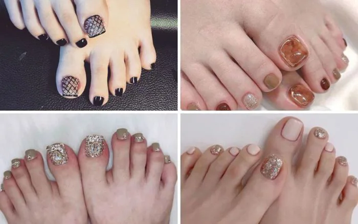 100 mẫu móng chân đẹp, mẫu nail chân hot trend đẹp nhất 2024