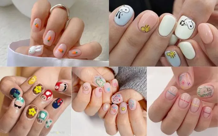 100+ Mẫu Nail Cute Cho Móng Ngắn: Xinh Xắn, Bắt Trend 2026