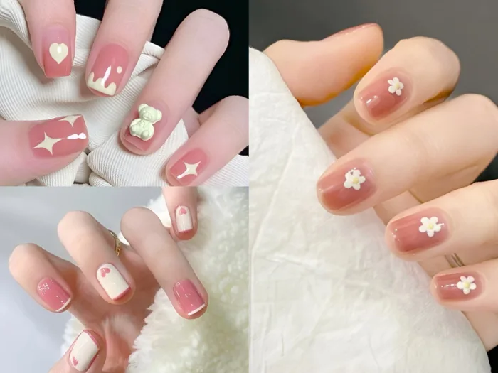 TOP 20+ những mẫu nail đẹp cho móng ngắn đơn giản nhưng thu hút