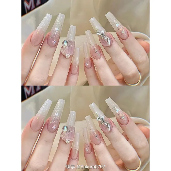Những mẫu nail box thiết kế cực đẹp,sang chảnh,đơn giản-móng giả thiết kế  phom thang,bầu,nhọn dài | Shopee Việt Nam