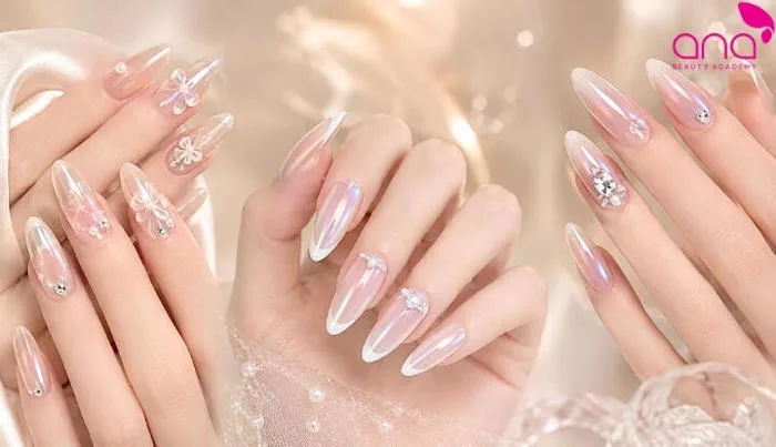 100+ Mẫu nail móng nhọn tròn đẹp, sang và tôn tay