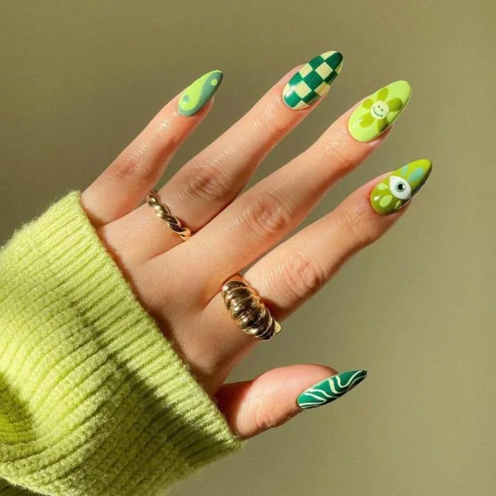 60+ Mẫu Nail Màu Xanh Lá Đẹp, Sang Chảnh 2024 | TIKI