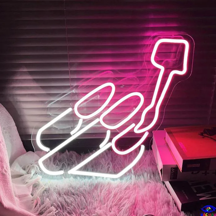 Mẫu LED neon tiệm nail siêu dễ thương thu hút khách