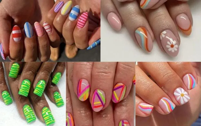 Top 150+ Những Mẫu Nail Kẻ Sọc Đẹp, Hot Trend Năm 2026