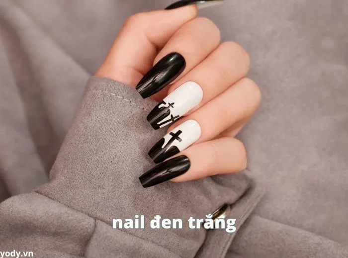 TOP 99+ mẫu nail đen trắng DẪN ĐẦU XU HƯỚNG, không lo ĐỤNG HÀNG | Yody
