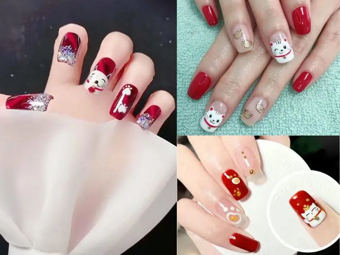Top 21+ mẫu nail Tết đẹp sang cho các nàng đi chơi năm mới