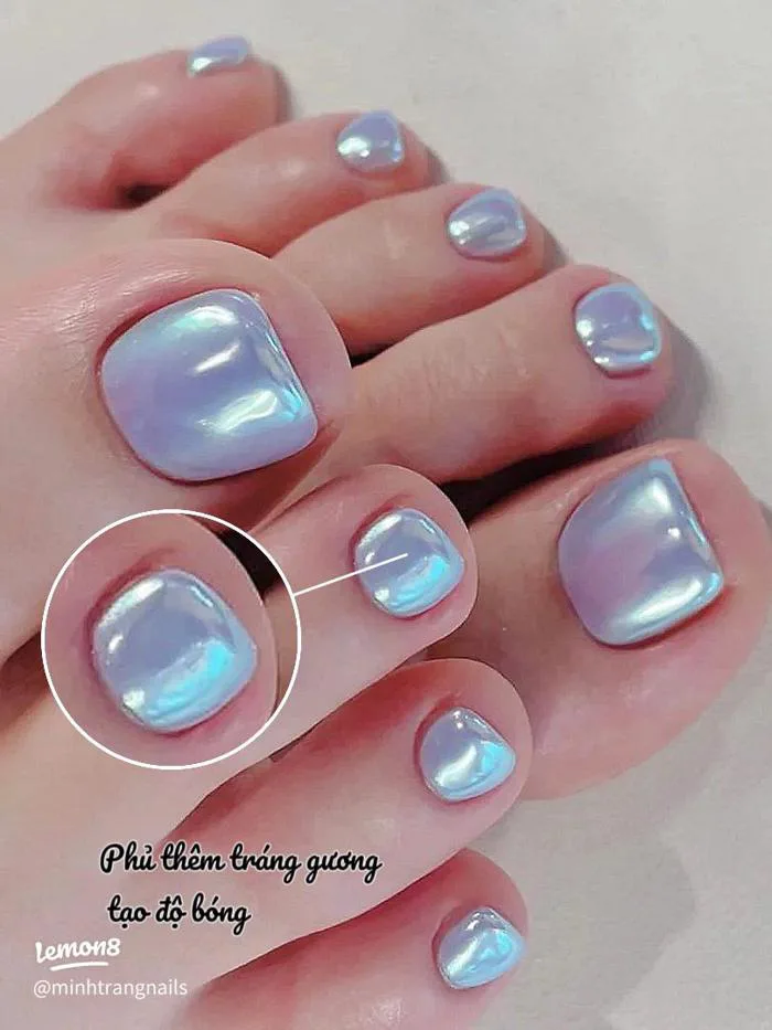 20+ mẫu nail chân trắng ngọc trai đẹp thanh lịch, tôn da cho nàng