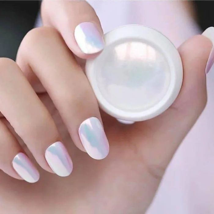 10 Mẫu Nail Tráng Gương Ngọc Trai Sang Trọng Và Đẳng Cấp Nhất