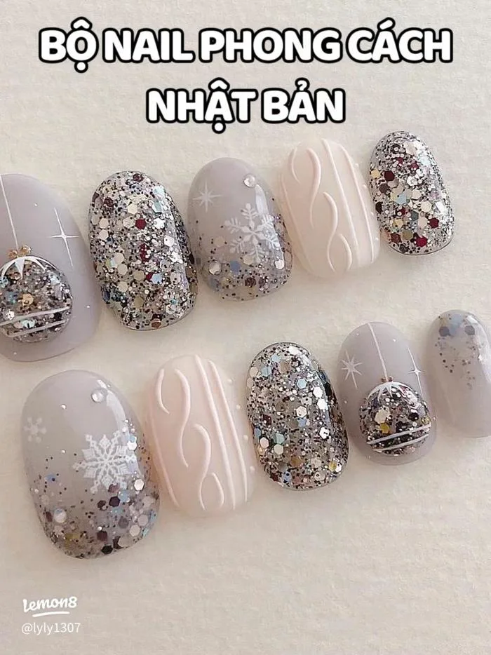 Nail họa tiết Nhật Bản xinh cho móng tay ngắn: gợi ý màu đẹp sáng da