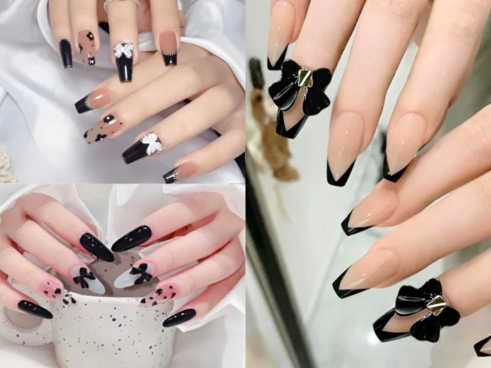 Top 20+ mẫu nail đính nơ đẹp, nữ tính và cực dễ thương