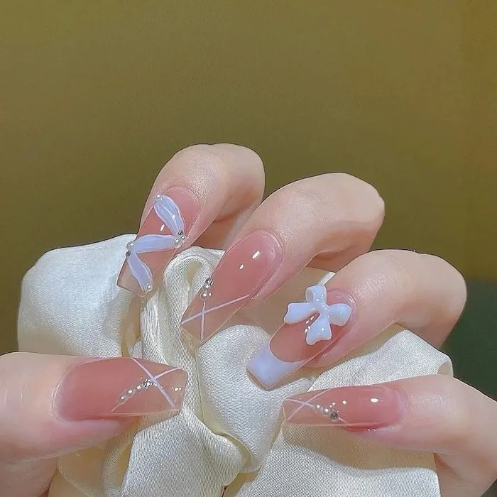 Kiểu Nail Nơ Xinh Đẹp Cho Phong Cách Nàng Thơ | TIKI