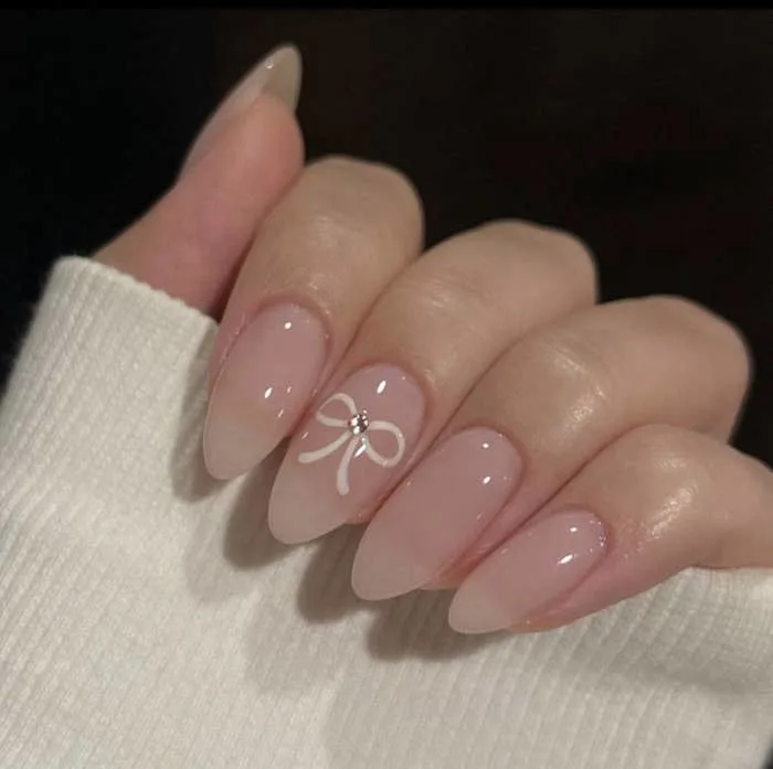 Top 15+ mẫu nail nơ đẹp nhất 2025 cho nàng mộng mơ 🎀
