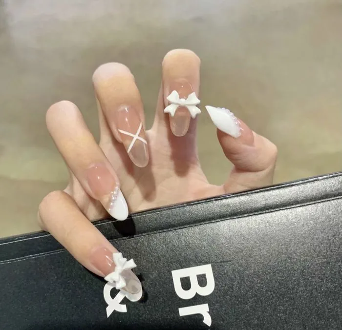 Kiểu Nail Nơ Xinh Đẹp Cho Phong Cách Nàng Thơ | TIKI