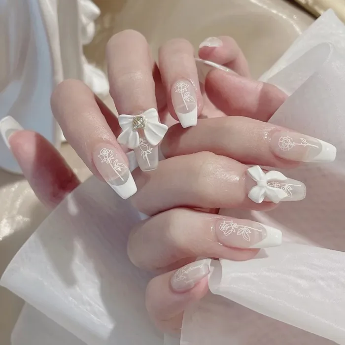 Kiểu Nail Nơ Xinh Đẹp Cho Phong Cách Nàng Thơ | TIKI