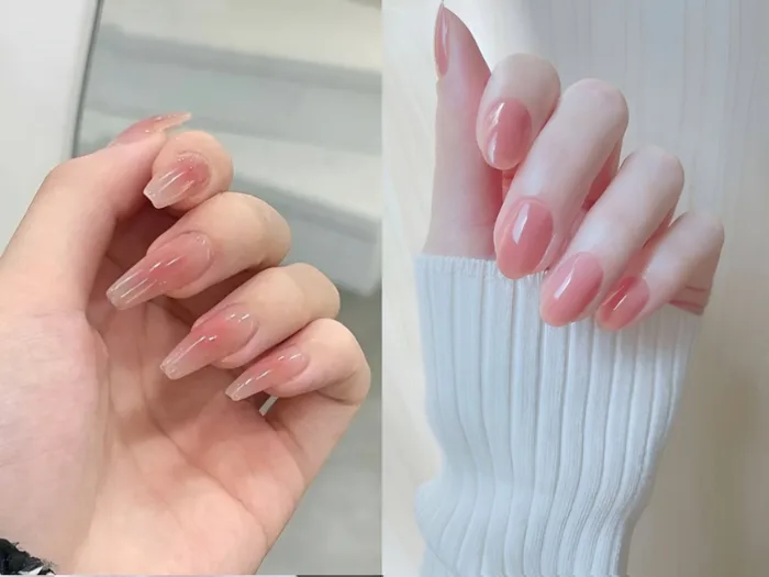 Top 20+ mẫu nail sơn thạch đơn giản, trong trẻo và nhẹ nhàng