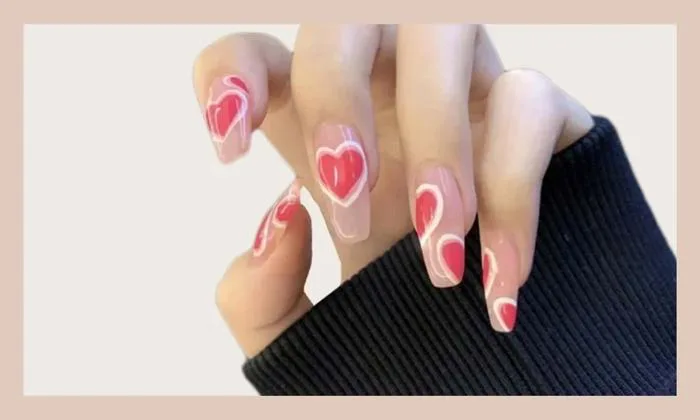 9+ Mẫu Nail trái tim đơn giản, cực xinh cho Valentine 2023