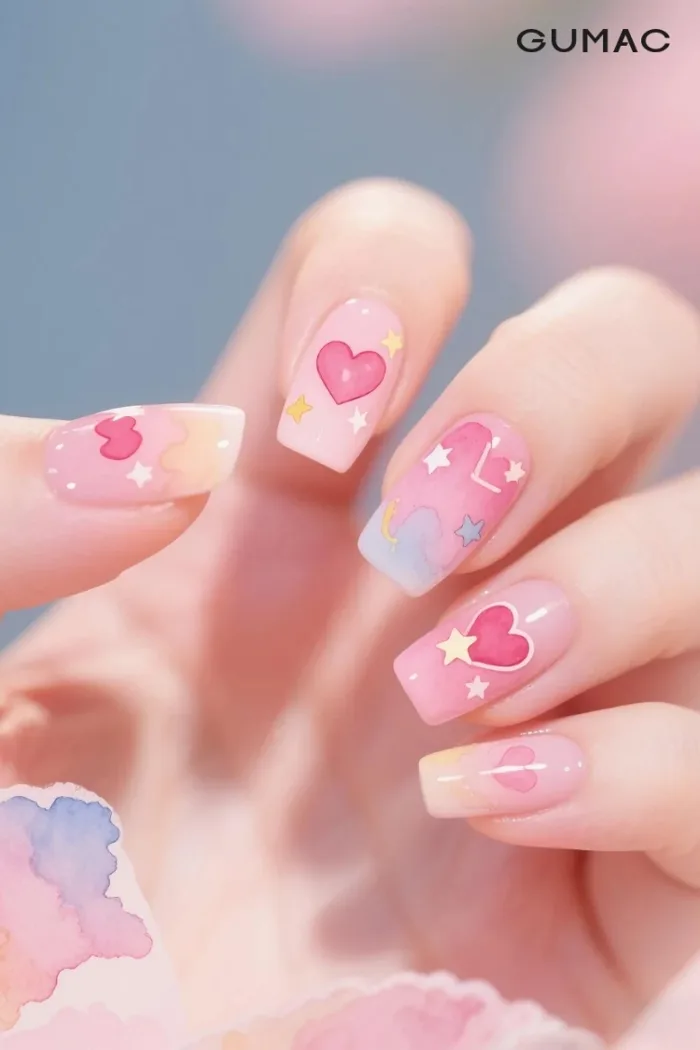 13+ Mẫu nail trái tim SIÊU XINH và dễ thương cho bạn gái