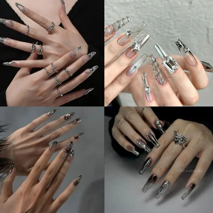 Bỏ Túi 10 Mẫu Nail Tráng Gương Đẹp, Sang Chảnh Bỏ Túi 10 Mẫu Nail Tráng Gương Đẹp, Sang Chảnh