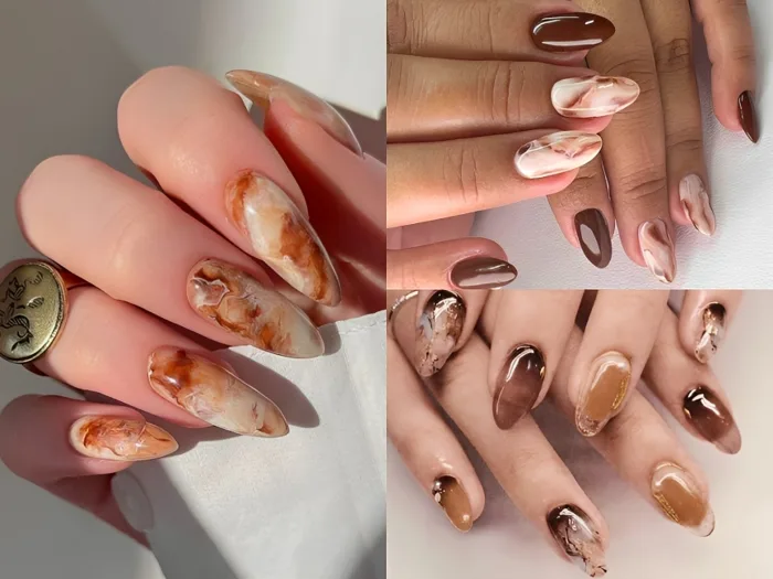 Top 20+ mẫu nail vân đá sang xịn, tinh tế và thanh lịch