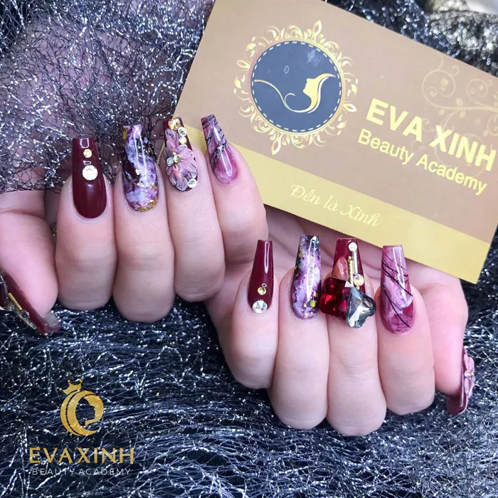 Nail vân đá xanh - Xu hướng làm đẹp siêu NGHIỆN cho chị em