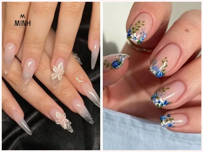 Top 50+ mẫu nail vẽ hoa đơn giản, cực sang không thể bỏ lỡ trong năm nay |  Minhshop.vn