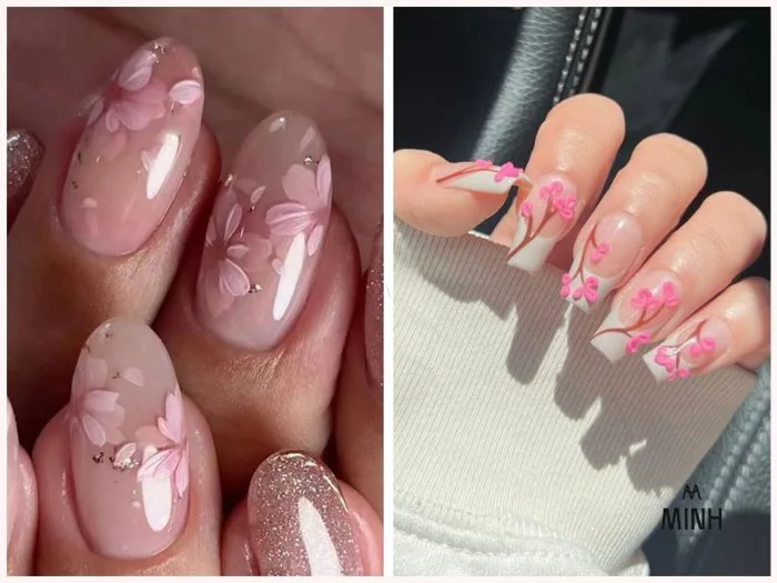 Top 50+ mẫu nail vẽ hoa đơn giản, cực sang không thể bỏ lỡ trong năm nay |  Minhshop.vn