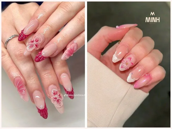 Top 50+ mẫu nail vẽ hoa đơn giản, cực sang không thể bỏ lỡ trong năm nay |  Minhshop.vn