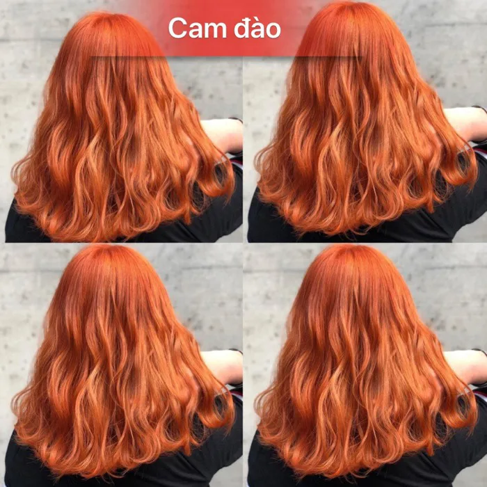 Thuốc nhuộm tóc màu Cam Đào kèm oxi và gang tay ( Cần tẩy hoặc nâng tone) |  Lazada Việt Nam