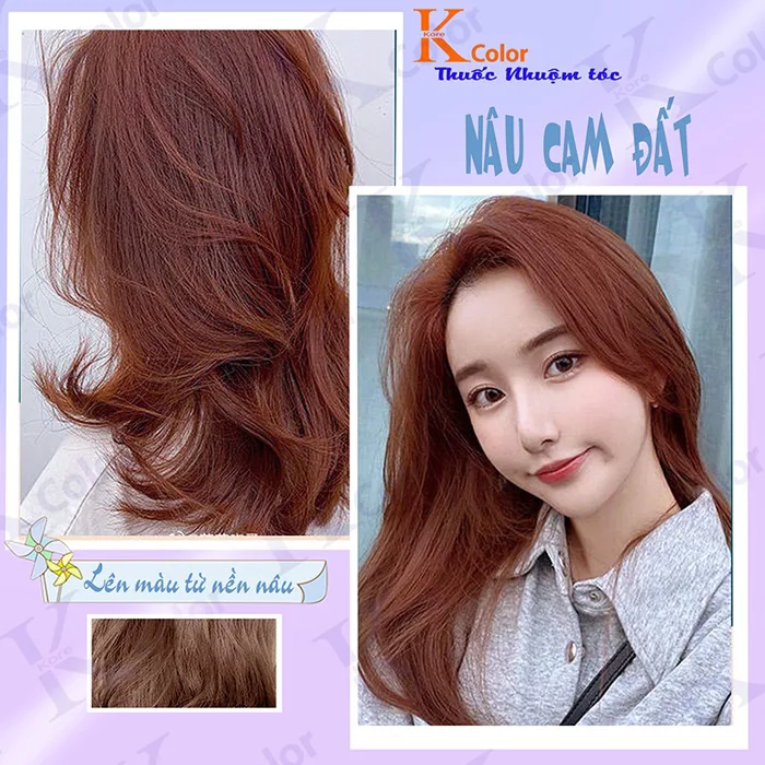 Thuốc Nhuộm Tóc Màu NÂU CAM ĐẤT Không Tẩy | Shopee Việt Nam