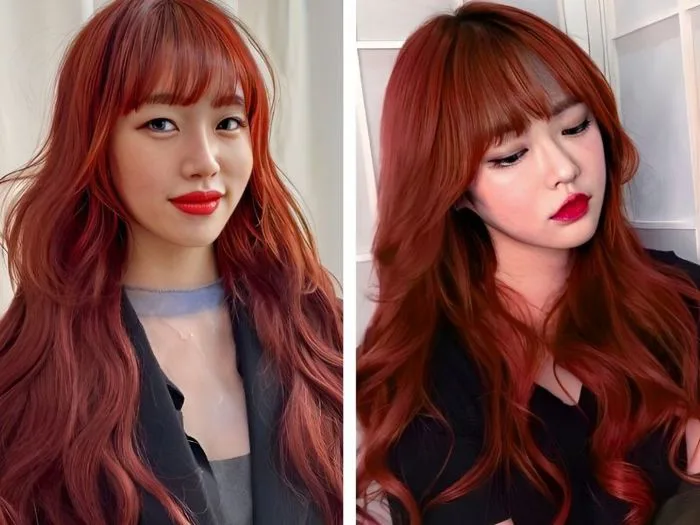 12+ kiểu nhuộm tóc đỏ cam cực thu hút cho phái nữ 12+ kiểu nhuộm tóc đỏ cam cực thu hút cho phái nữ
